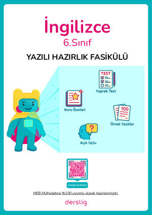 6. Sınıf İngilizce 1. Dönem 2. Yazılı Hazırlık Fasikülü