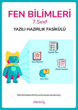 7.Sınıf 1.Dönem 1.Yazılı Hazırlık Fasikülü