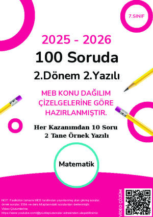 100 Soruda 2.Dönem 2.Yazılı Hazırlık Fasikülü