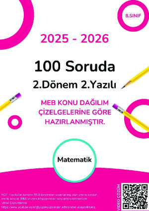 100 Soruda 8.Sınıf 2.Dönem 2.Yazılı Hazırlık Fasikülü