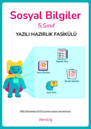 5.Sınıf 1.Dönem 1.Yazılı Hazırlık Fasikülü