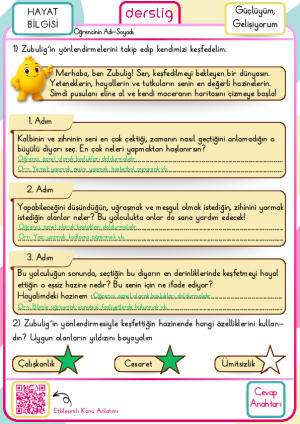 Güçlüyüm, Gelişiyorum Cevap Anahtarı