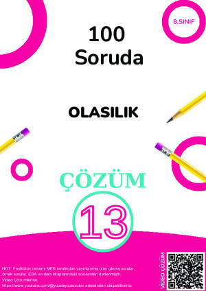 13) 100 Soruda Olasılık Çözüm