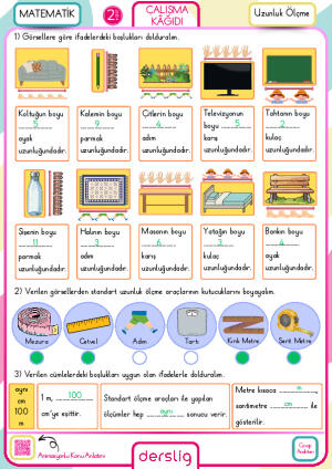 2. Sınıf Uzunluk Ölçme Cevap Anahtarı