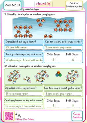 Onluk Ve Birliklere Ayıralım Cevap Anahtarı