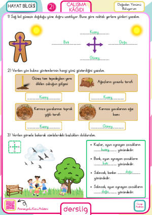 2. Sınıf Doğadan Yönümü Buluyorum Cevap Anahtarı