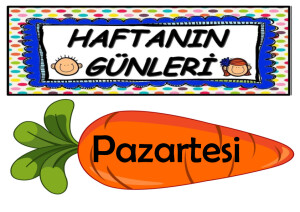 Haftanın Günleri Materyali