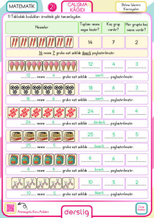 Bölme İşlemini Kavrayalım Cevap Anahtarı