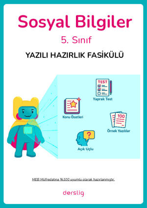 5. Sınıf Sosyal Bilgiler 1. Dönem 2. Yazılı Hazırlık Fasikülü Cevap Anahtarı