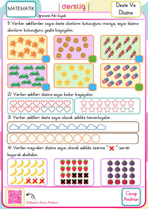 Deste ve Düzineyi Öğrenelim Cevap Anahtarı