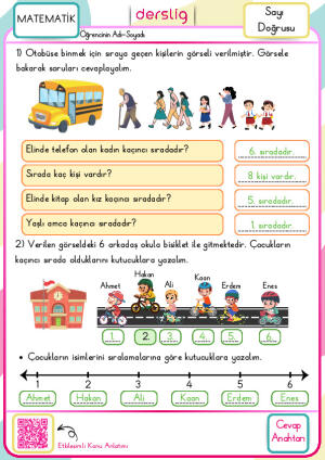 Sayı Doğrusu Cevap Anahtarı