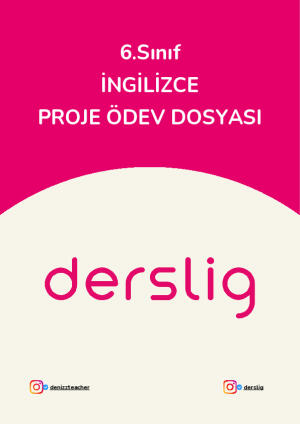 6. Sınıf İngilizce Proje Ödev Dosyası