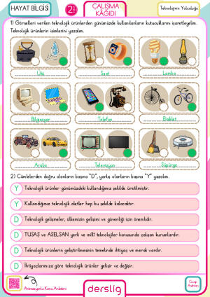 2. Sınıf Teknolojinin Yolculuğu Cevap Anahtarı