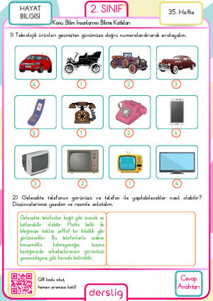 2. Sınıf 35. Hafta Cevap Anahtarı