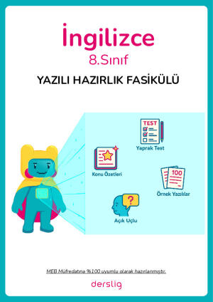 8. Sınıf İngilizce 1. Dönem 2. Yazılı Hazırlık Fasikülü Cevap Anahtarı
