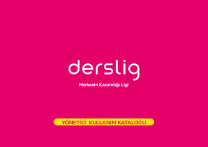 Derslig Yönetici Kullanım Kılavuzu