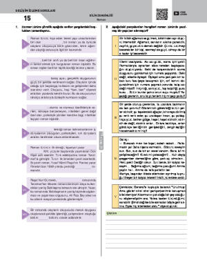 Gelişim İzleme Soruları-15 Roman