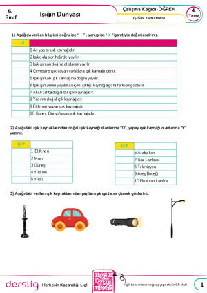 Işığın Yayılması