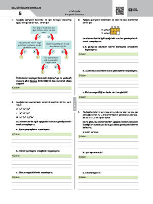 Gelişim İzleme Soruları-5 Periyodik Özellikler