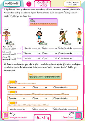 Uzunluk ve Kütle Ölçümünü Tahmin Edelim