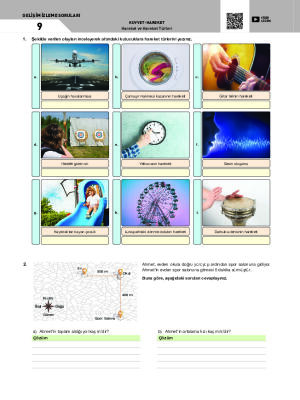 Hareket ve Hareket Türleri Gelişim İzleme Soruları - 9