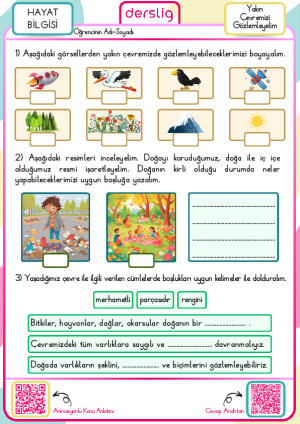 Yakın Çevremizi Gözlemleyelim