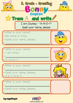 Greeting-Look and Write 3