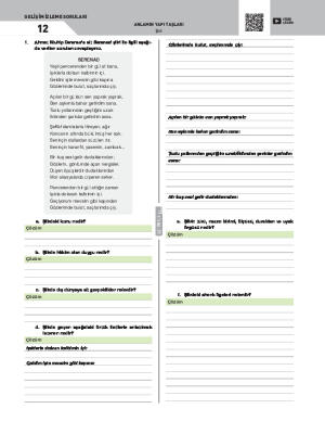 Gelişim İzleme Soruları-12 Şiir