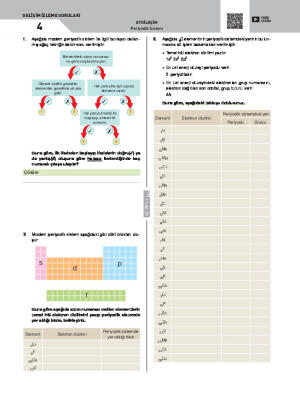 Gelişim İzleme Soruları-4 Periyodik Sistem