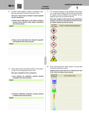 Gelişim İzleme Soruları-1 Kimya Hayattır