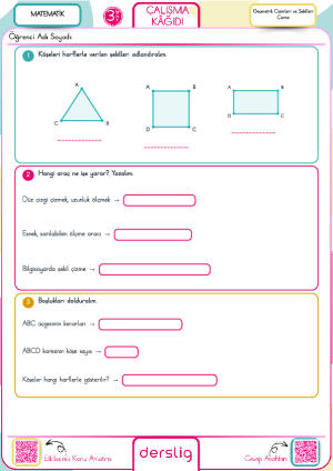Geometrik Cisimleri ve Şekilleri Çizme