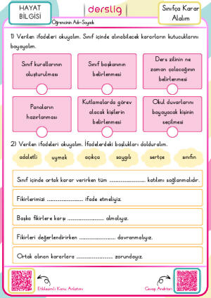 Sınıfça Karar Alalım