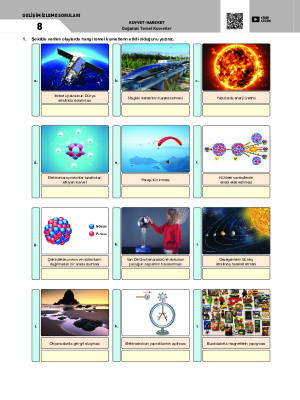 Doğadaki Temel Kuvvetler Gelişim İzleme Soruları - 8