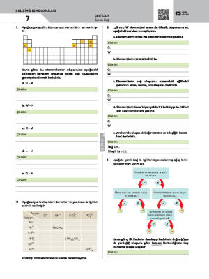 Gelişim İzleme Soruları-7 İyonik Bağ
