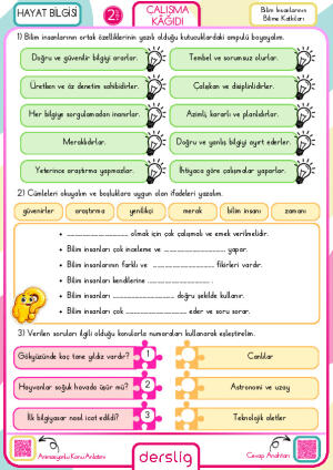 Bilim İnsanlarının Bilime Katkıları