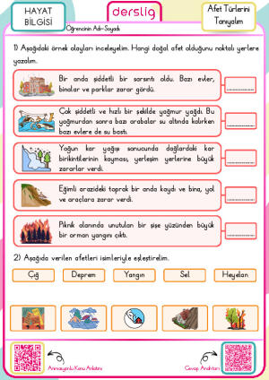 Afet Türlerini Tanıyalım