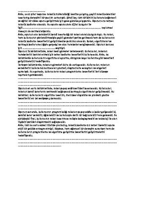 Yazma Atölyesi Etkinlikleri Konuşma Becerileri Kriterleri Konu Anlatım Seti