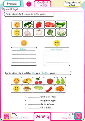 Telling preferences of food