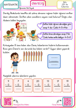 0 (Sıfır) ile Çıkarma