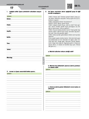 Gelişim İzleme Soruları-17 Tiyatro