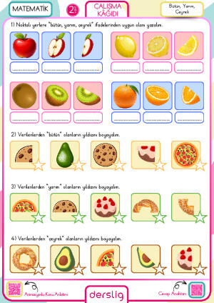 Bütün, Yarım, Çeyrek