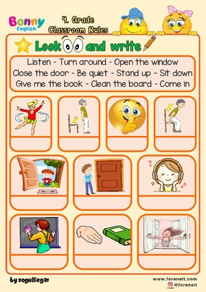 Clasroom Rules-Look and Write 2