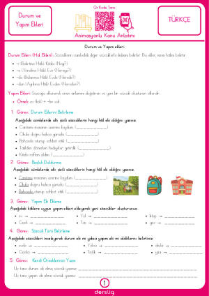 Durum ve Yapım Ekleri