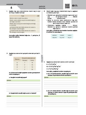 Gelişim İzleme Soruları-6 Metalik Bağ