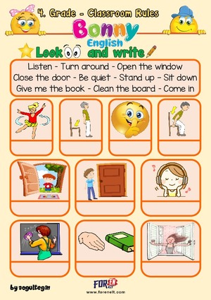 Clasroom Rules-Look and Write 3