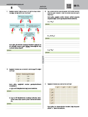 Gelişim İzleme Soruları-8 Kovalent Bağ