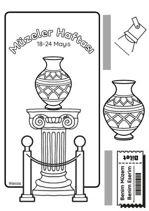Müzeler Haftası 3 Boyutlu Boyama Etkinliği
