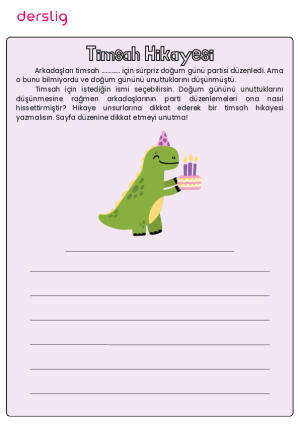 Timsah Hikayesi Konu Anlatım Seti