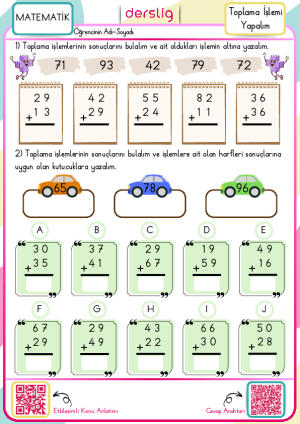 Toplama İşlemi Yapalım