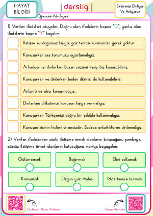 Birbirimizi Dinliyor ve Anlıyoruz